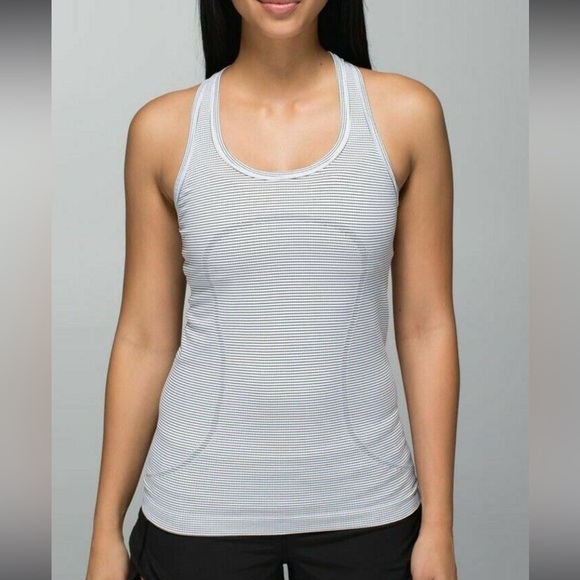 lululemon athletica Tops - Lululemon Run: Swiftly Tech Racerback *Stripe
White